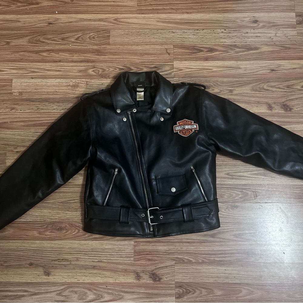 Harley-Davidson Black Leather Biker Jacket